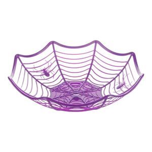 Novelty Basket Bowl Spider Web Insect Bug Halloween Holiday Party Tableware NEW